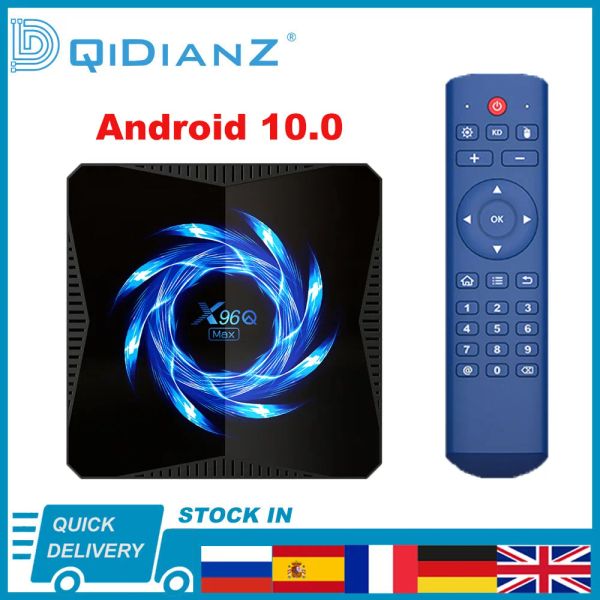 Box x96Q Max Android 10.0 Smart TV Box 4K Wireless WiFi 4GB BT 5.0 Quar Core HDR Allwinner H616 Media Player