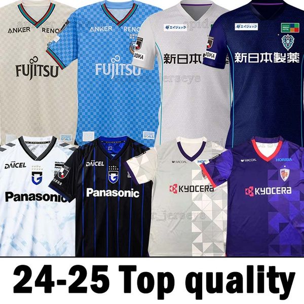 24 25 J. Liga Gamba Osaka Soccer Jerseys 2024 2025 Sanga Avispa Fukuoka Kawasaki Frontale Fottball camisas Musashi Suzuki Ryotaro Meshino Issam Jebali Men Uniformes