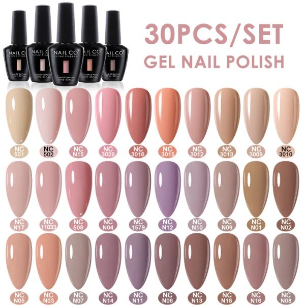 Гель Nailco 15 мл 30/20pcs/Set Gel лак для лака для ногли.