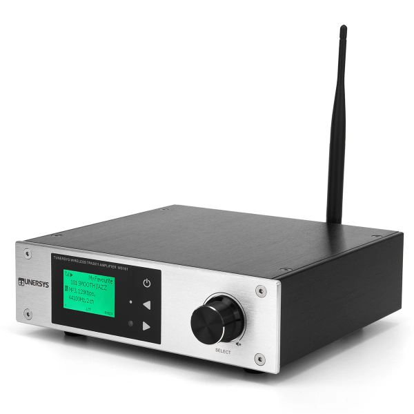 Radio Tunersys Internet Radio Tuner Wi -Fi Стерео -усилитель приемник с оптическим цифровым вводом DAC Bluetooth 100 Вт для RCA Aux