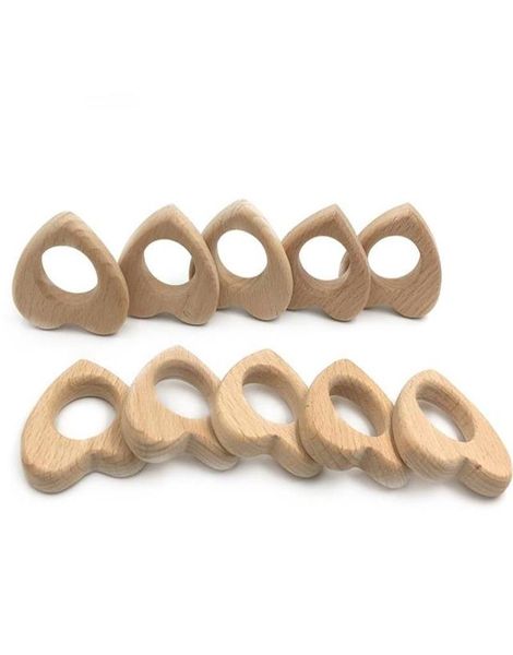 Regalo neonato per bambino teether in legno a forma di cuore a forma di cuore giocattolo biologico giocattolo per bambini teether regalo9768916