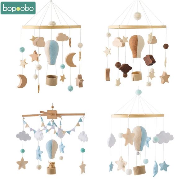 Giocattoli per bambini 012 mesi Musical Born Crib Bed Bell Air Balloon Mobile Toddler Carousel per COTS KIDS Gift 240409