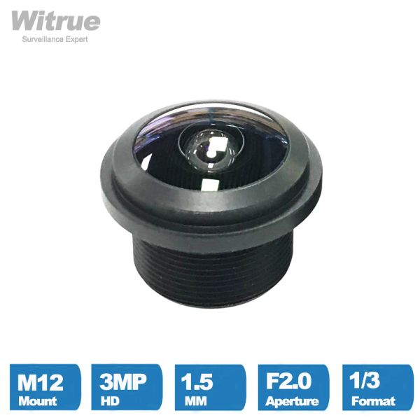 Фильтруйте линзы Fisheye Camera 1,5 мм HD 3 мегапикселя M12 x P0.5 Mount 1/3 