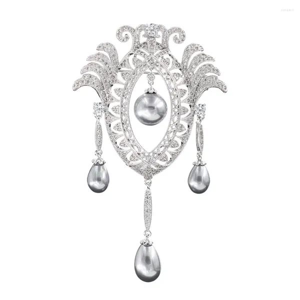 Spille Crystal Cubic Zirconia Pearl Classico Pinte Croochiamo Pendery Accessori per gioielli a pendente XR02218