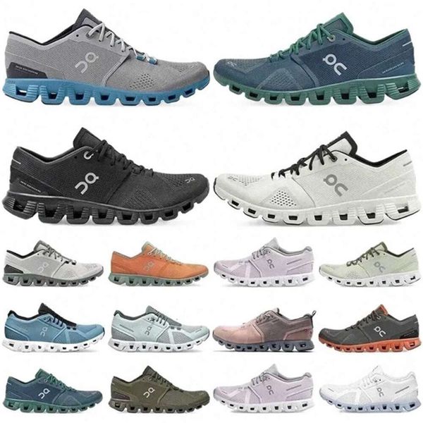 0n Cloud x1 Schuhe für Männer Frauen dreifach schwarzer Asphaltgrau al0n weiß Niagara Blau Orange Sea Pink Herren atmungsaktiv