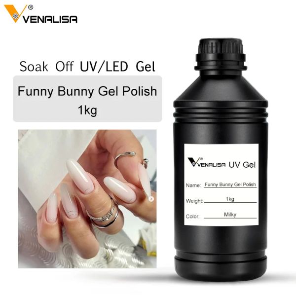 Gel Funny Bunny 1000 ml Venalisa Gel temperiert Kein Wischtuch -Deckmantel Langer Verschleiß schälen Sie die Basis -Mantel -Nagellackgel Lieferant China Fabrik