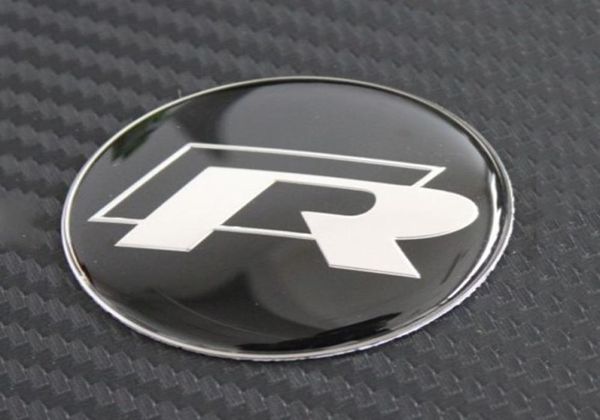 45mm R Logo Auto Lenkrad -Badge -Aufkleber -Aufkleber -Abziehbilder Logo Emblem für VW R -Serie R36 R400 R32 R20 R50 Golf Passat2056345