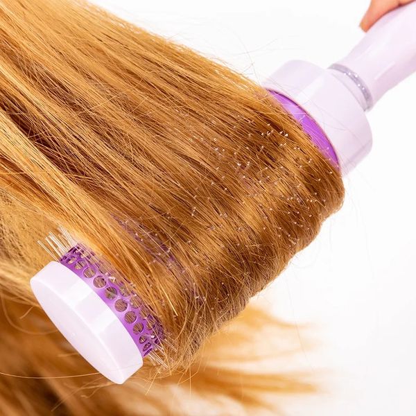 Nuovi strumenti per lo stile del salone di 4 dimensioni a 4 taglie per capelli rotondi pettine.