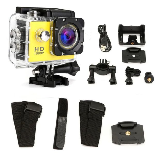 Kameralar SJ4000 Aksiyon Kamera Dalış 30m su geçirmez 1080p Full HD Sualtı Kask Spor Kamera Spor DV12MP Fotoğraf Pixel