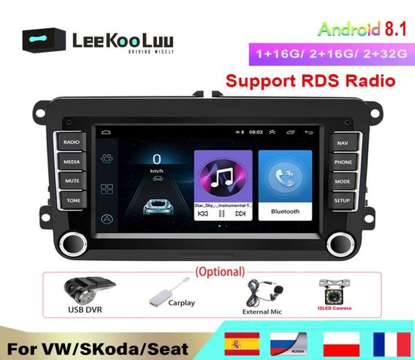 GPS -Auto intelligentes System Android Auto Radio 2Din Multimedia Player für VW T5 Polo Golf 5 6 Passat B6 B7 Skoda3547195