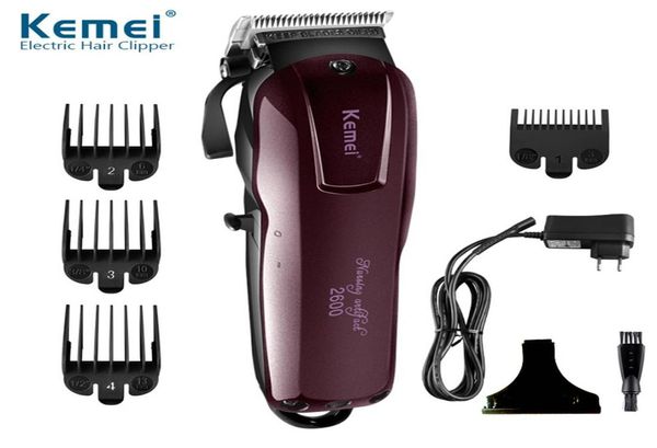 EPACKET KEMEI KM-2600 Professional Electric Beard Raffuto per la macchina ricaricabile per il taglio del coltello da coltello in titanio 27499275574