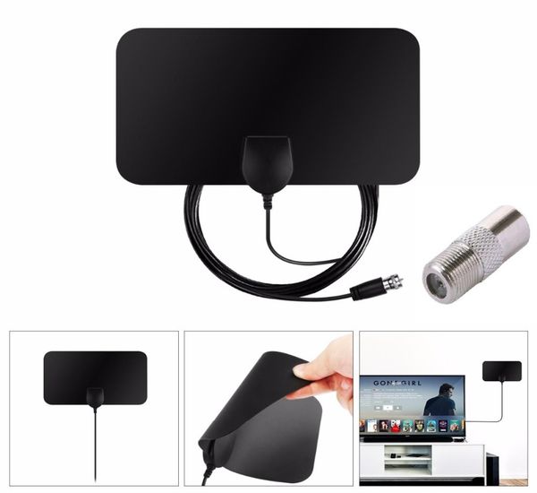 Flat Indoor HD -Signalverstärker Digital TV Antenna HDTV Digital HD 50 Meilen Range Skywire VHF UHF1639568