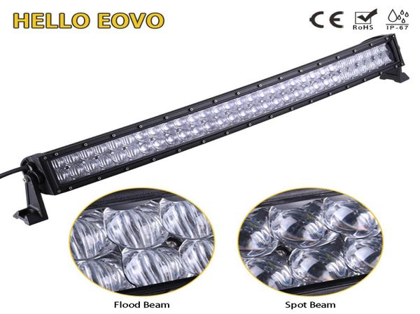 Hello Eovo 5d 32 polegadas Curved LED Light Bar para indicadores de trabalho que dirige caminhão de trator de carro off -road 4x4 SUV ATV 12V 24V3883929