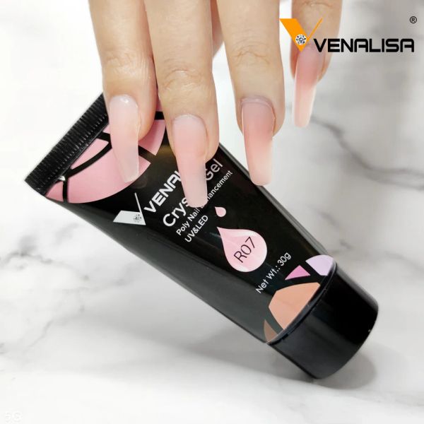 Gel Venalisa Poly Gel Kit gel nail art trasparente cear camuffato color fibra di vetro duro gelatina educatore rapido unghie ad estesa acrilica