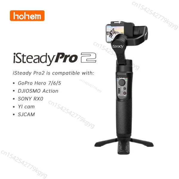 Gimbal Hohem ISteady Pro 2 3axis Gimbal Handhelld Stabilizer per GoPro Hero 10 9 Action Camera portatile Gimbal per GoPro Hero 7 6 5 4