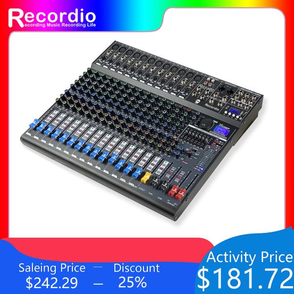 Radio Gaxef16 Factory Best Spelling 16 Channel DJ Professional Audio Digital Mixer Mixer Console