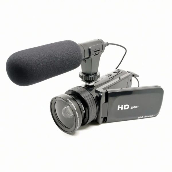 Разъемы высокая определение цифровая видеокамера с микрофонами WideAngle Lens Lens Home прочная цифровая видеокамера