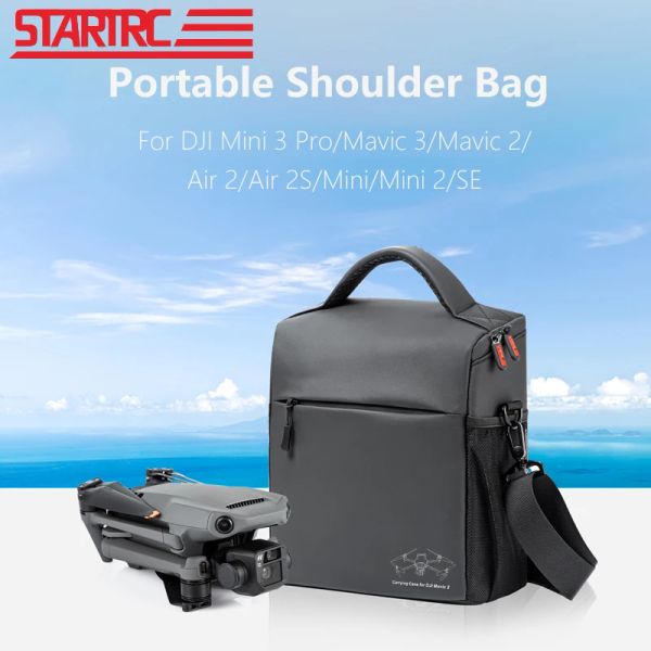 Bolsa de ombro portátil para DJI mini 3 acessórios profissionais para viajar de viagem ao ar livre Mavic 3/mini 2/se saco de armazenamento Bolsa de bolsa de mão grande