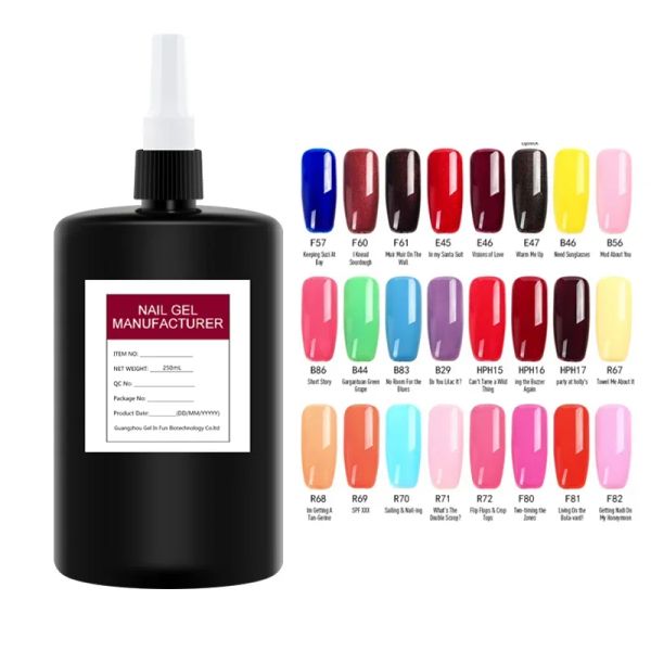 Gel Professional 250ml MASSIONE PER MADIE PER MATULE UPAGGIO MATKILE MATHILE 273 Colori Bulk Semipermanent Nail Art Varnish Manicure