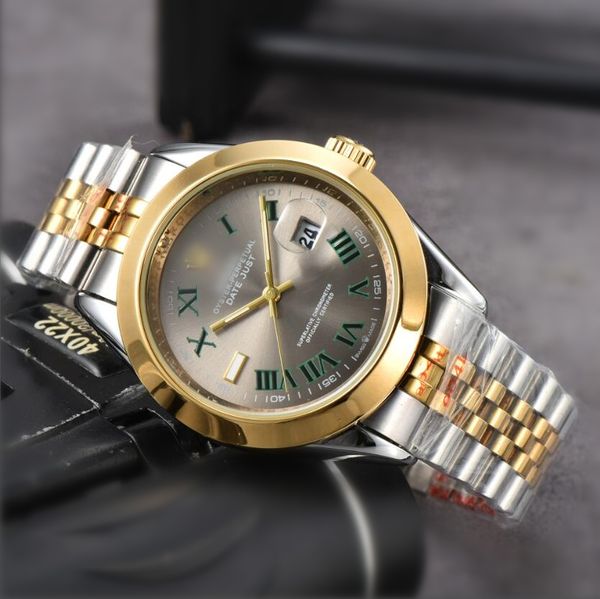 2024 Hot Mens Mechanical Watches Watch Band clássicos automáticos de aço inoxidável total de aço luminoso Quartz Mulheres assistindo casais