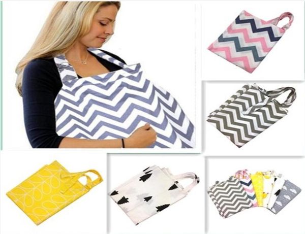 7 Farben Chevron Mehrnutzung Baumwolle Pflegeabdeckung Baby Mama Pflege Stilldecke Baby -Autositzabdeckung Wickel Stillzeit 9956881