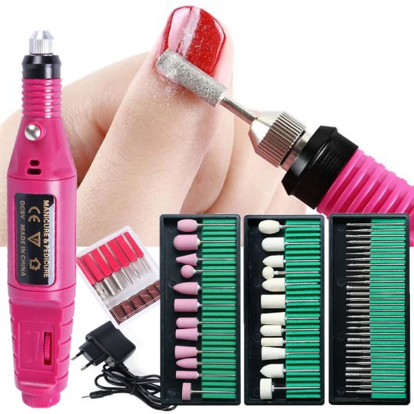 Drills 20000rpm Profissional Máquina de perfuração de unhas elétricas para Manicure Cutter para remover o Gel Varnish Nail Machine GLHBS011P