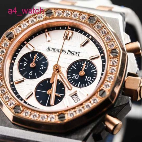 AP Tourbillon Army Watch Royal Oak Offshore 26234SR Automatische Maschinerie mit Durchmesser von 37 mm Womens Precision Stahl 18K Roségold Diamond