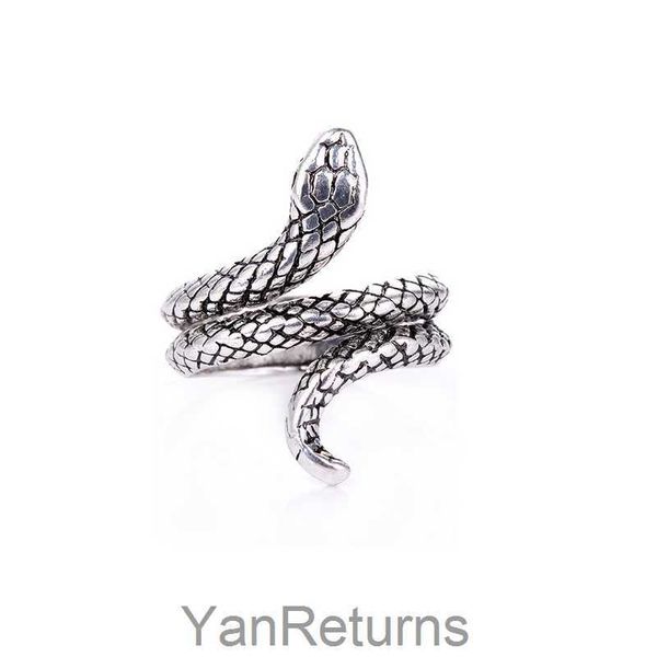 Hip hop vintage yılan açık yüzük retro hayvan yılan parmak yüzüğü hediye partisi toptan fiyat yüksek kalite