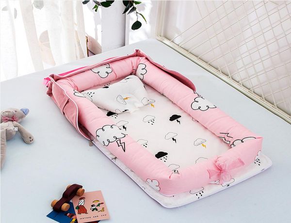 Berços para o bebê portátil leito de ninho para meninos meninas cama de viagem cama de algodão infantil berço berço bebê bassinet cama recém -nascida lj2008185752529