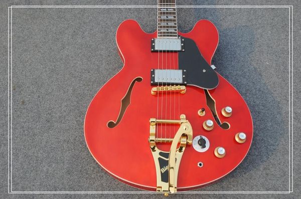 2017 Yeni Varış Yepyeni Jazz 355 Model Elektro Gitar Yaşlı Şarap En Kalite 2253396