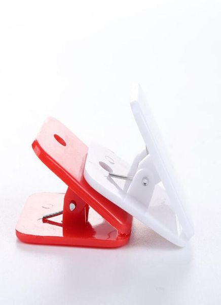 Clip per clip per clip per clip di carta in plastica quadrata Clip di leganti multicolore Office di archiviazione Multicolor Organizzatore di documenti intero QW96603338016