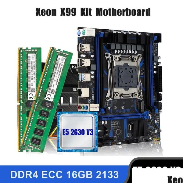 Stylus Pens Kllisre X99 Motherboard Combo Kit Set LGA 20113 Xeon E5 2630 V3 CPU DDR4 16GB 2PCS 8G 213Hz ECC Speicherabfallabgabe Compu ot7st