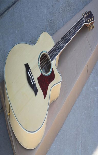 Заводская индивидуальная оригинальная акустическая гитара с салатом тела с розовым деревнем
