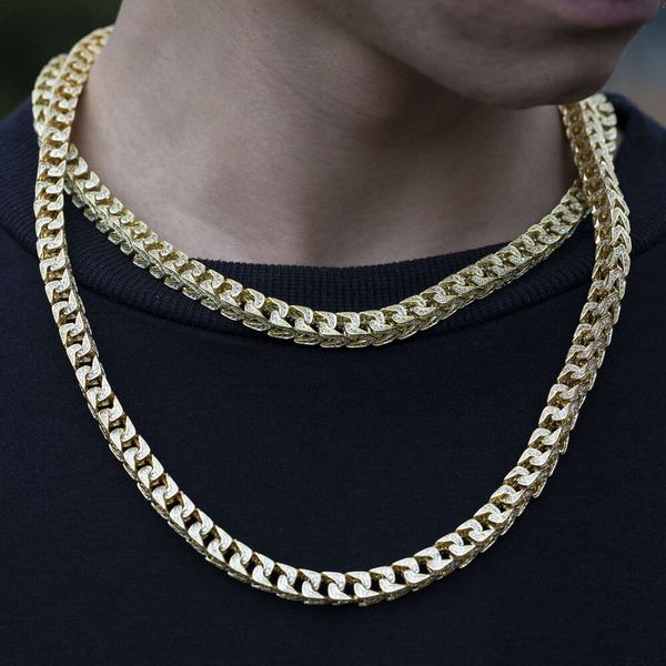 Großhandel Männer Halskette Miami Kubanische Verbindung Kette Messing Kubikzirkonia CZ Hip Hop Schmuck Mode