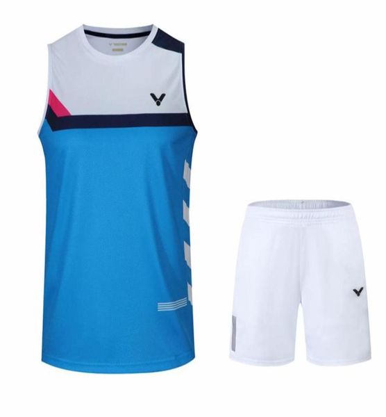 Nuovo abita da badminton Victor Men Taipei Badminton Shirts Women Badminton Wear Set Tennis Wear46672538780111