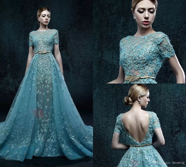 Драматические Zuhair Murad Вечерние платья драгоценности кружев