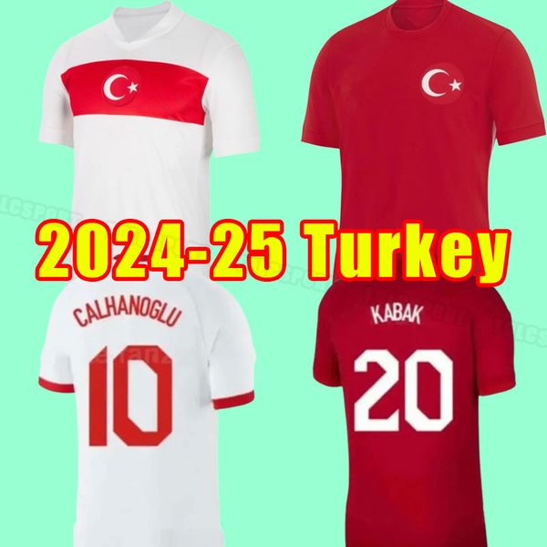 24 25 camicie da calcio Maglie da calcio Turchia a casa 2024 Selcuk Cenk Tosun Arda Calhanoglu Yazici Shirt di calcio Burak Camisetas de Futbol National Team 2025