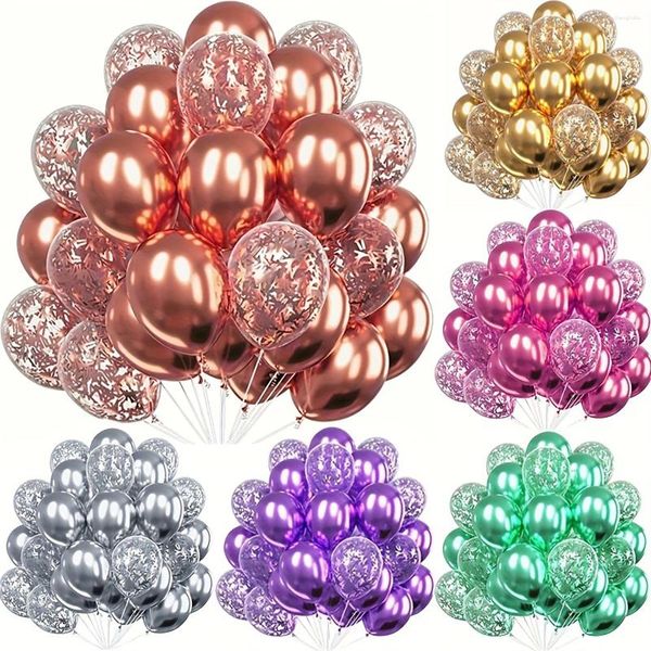 Partydekoration 20pcs Metallic Confetti Ballons Latex für Geburtstag Hochzeiten Jubiläum Valentinstag Dekorationen