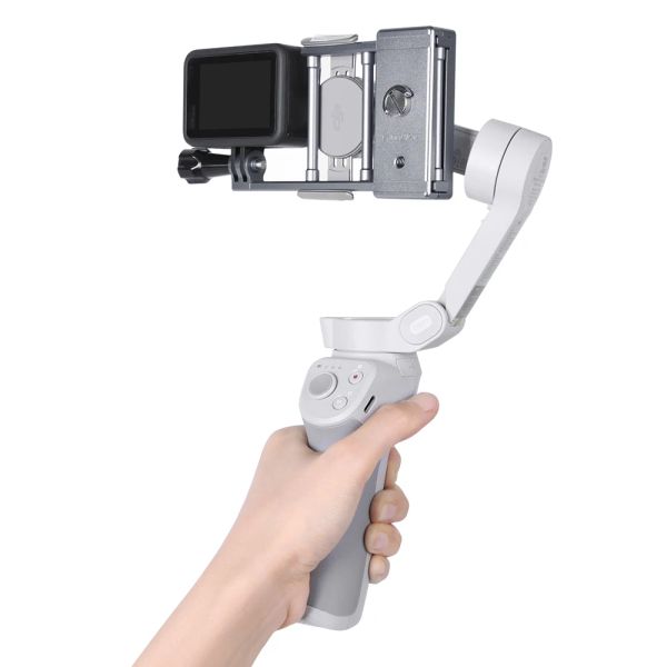 Braketler Elde Gimbal Eylem Kamera Adaptör Anahtarı Montaj Plakası GOPRO 9/8 için Montaj Plakası Sabitleyici/OM 4/OSMO Mobile 3 için OSMO Eylemi