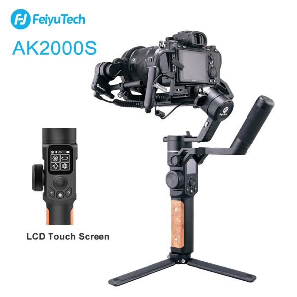 Gimbal Feiyutech AK2000s DSLR Kamera Video Gimbal 3 Eksen Stabilizatör DSLR için El Taşıyıcı Canon Nikon Sony Fuji için Aynasız Kamera