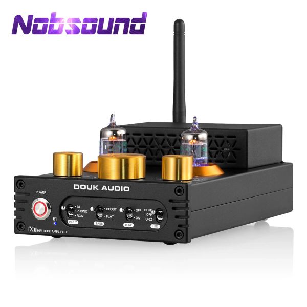 Amplificatore Nobsound Hifi GE5654 AMPLIFICATORE AMPLIFICATORE Stereo Bluetooth 5.0 Amplificatore ricevitore MM Phono Power Amp per giradischi aptxhd 160W+160W