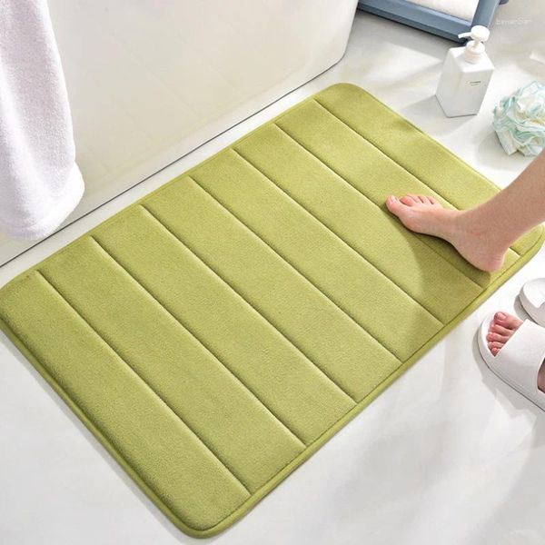 Tappeto da bagno tappeti anti -slip tappeti da bagno morbido memory foam corallino da letto in velluto da letto per la doccia tappeto per la doccia assorbente