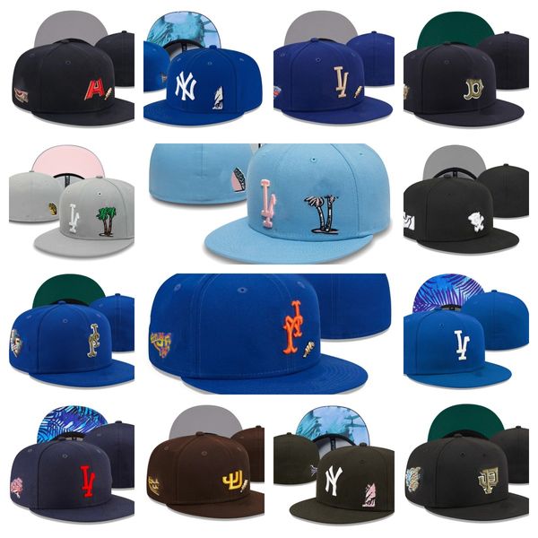 En yeni takılmış şapkalar snapbacks boyutları şapka tüm takım logosu unisex ayarlanabilir baskball pamuk kapakları açık spor nakış balıkçısı beanes deri güneş tasarım