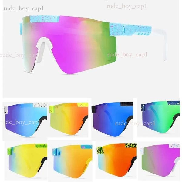 Designer Juventude Pits Original Viper Sport Google TR90 Óculos de sol polarizados para homens/mulheres Eyewear à prova de vento ao ar livre 100% UV espelhado leve no inverno 200