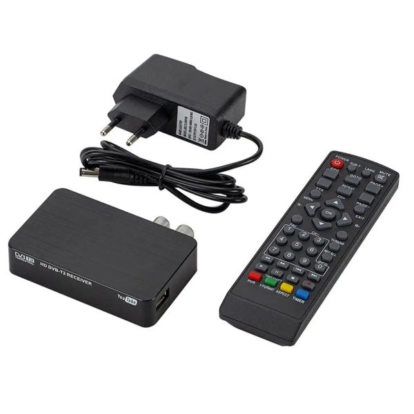 Box Mini FullHD TV Box STB MPEG4 DVBT2 K2 H.264 Supporto Timer di sonno dell'interfaccia 3D Max 50 Mbit/S Velocità Speed TV Ricevitore TV