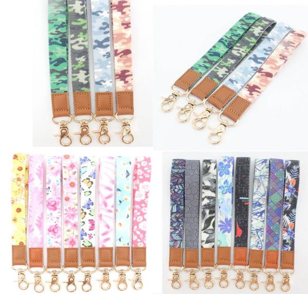 100 pcs Schlüsselschüsse Handgelenk Lanyard Camouflage Band Lobster Clasp Schlüsselkettenhalter Schlüssel Hand für Girlswomenmen 056073810