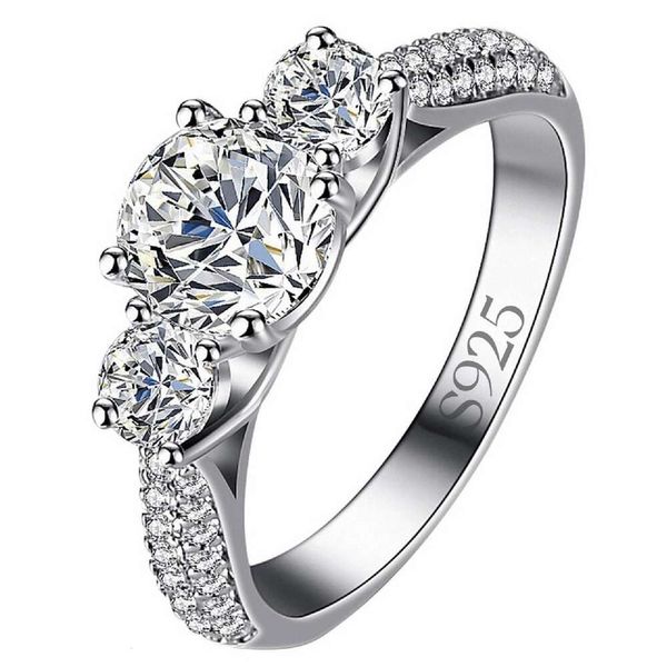 Obiyos Sterling Sier Love Ring D-Classe SSV1 Mozambico, Eterno Ring