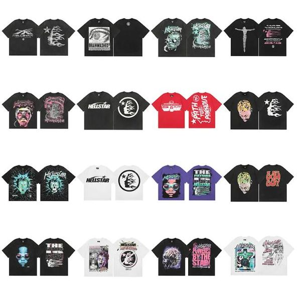 Camiseta designer t camisetas hip hop moda gráfica tee de rua graffiti foil foil impressão vintage preto size size s-xl