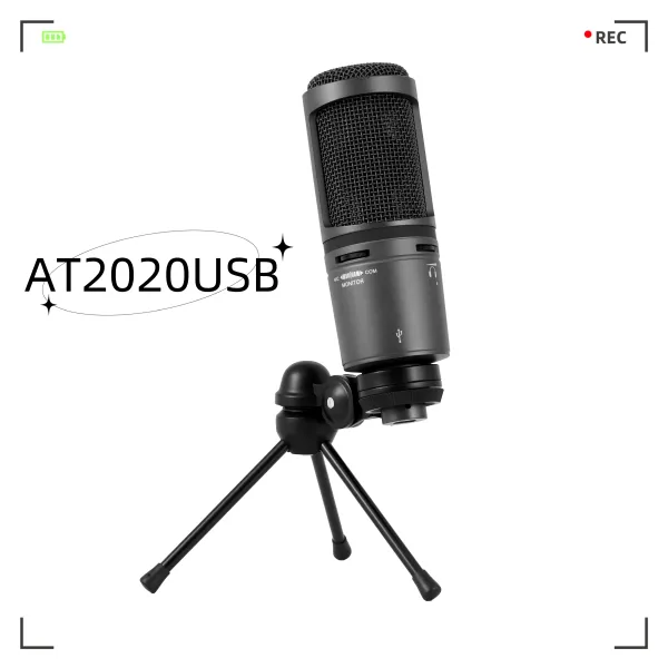 Microfones para audiotechnica AT2020USB Super Cardioid Condenser Microfone USB