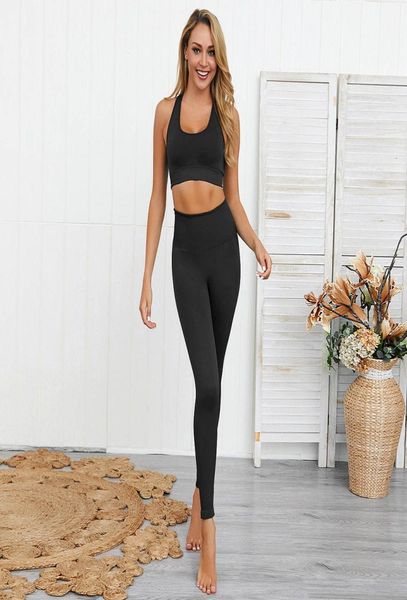 Mulheres Yoga Roupfits Ladies Sports Leggings completos calças do exercício Fitness Wear Girls Running Leggings Cheap Yoga Sports3887596